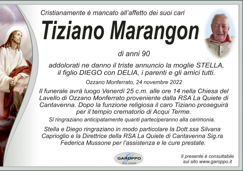 annuncio Marangon Tiziano
