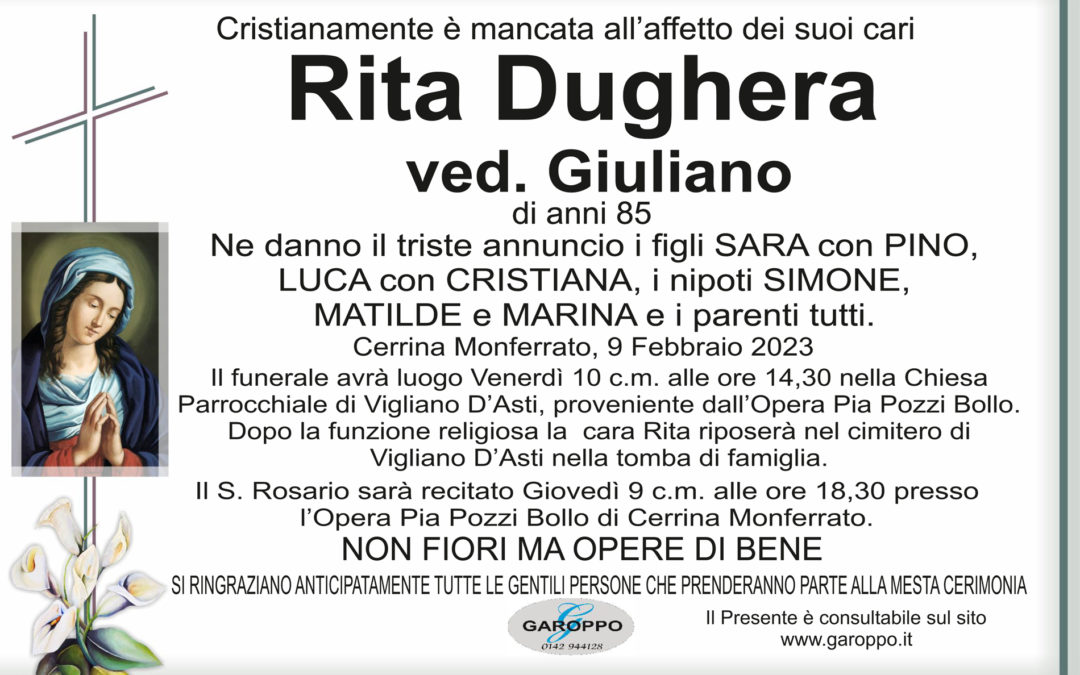 Dughera Rita ved. Giuliano