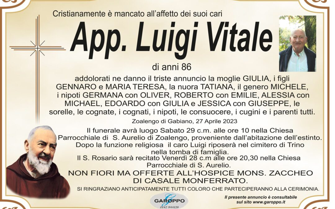 App. Luigi Vitale