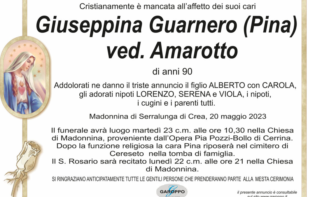 Guarnero Giuseppina Ved. Amarotto
