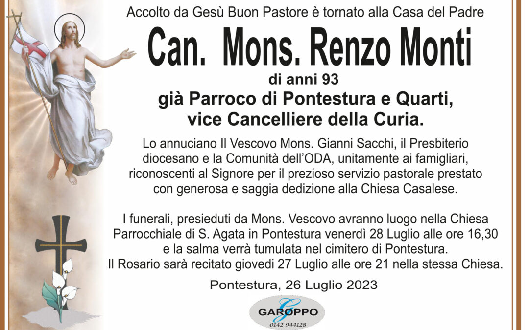 Can. Mons. Renzo Monti