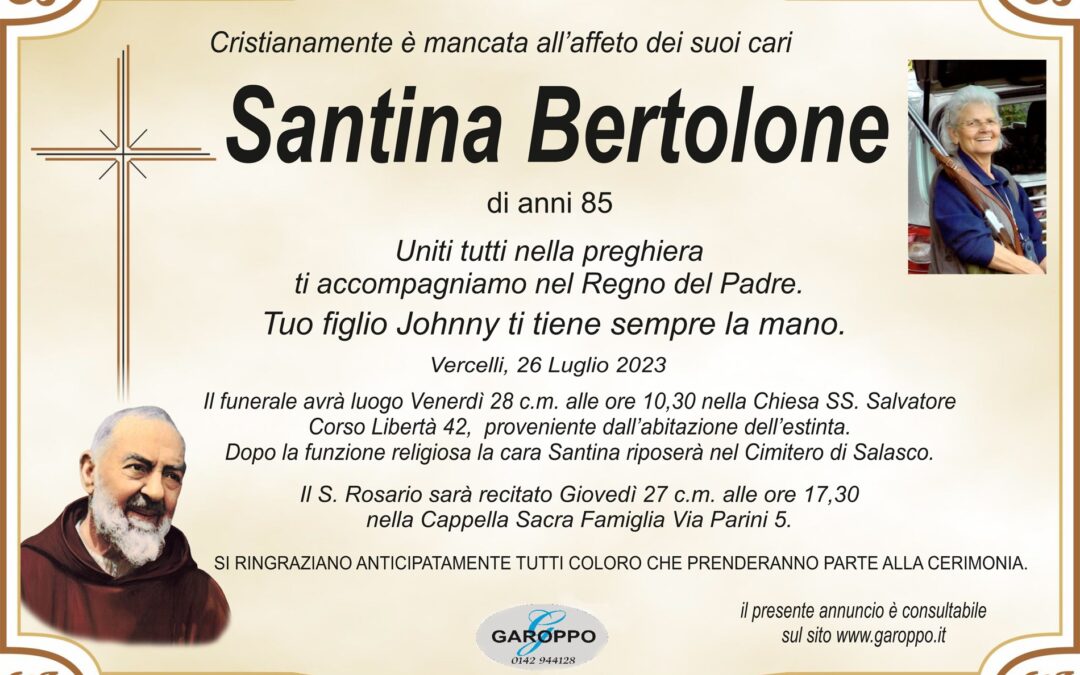 Bertolone Santina
