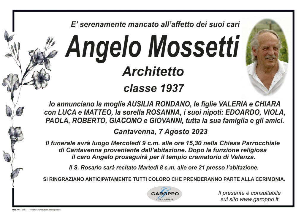 annuncio Angelo Mossetti