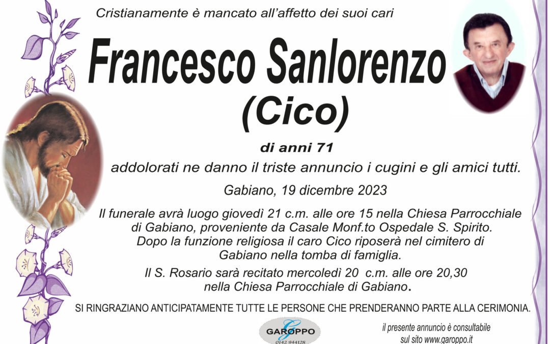 Sanlorenzo Francesco (Cico)
