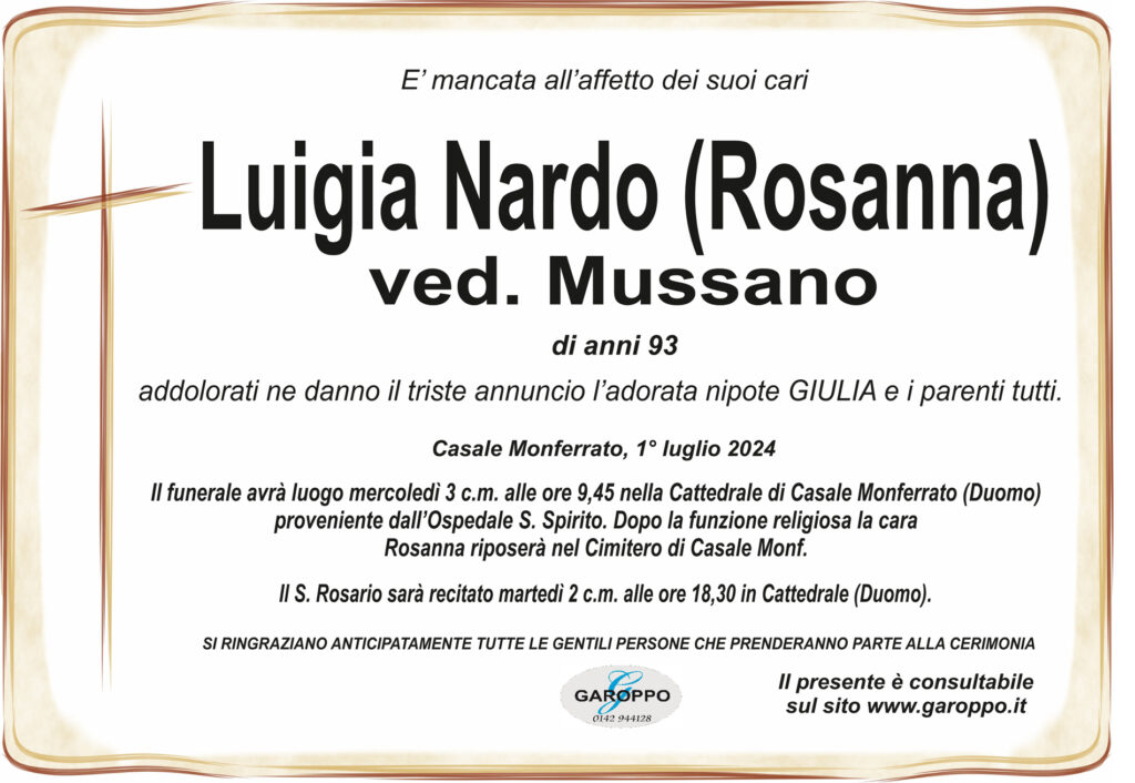 annuncio Luigia Nardo