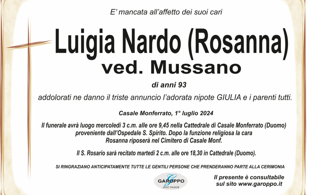 Nardo Luigia ved. Mussano