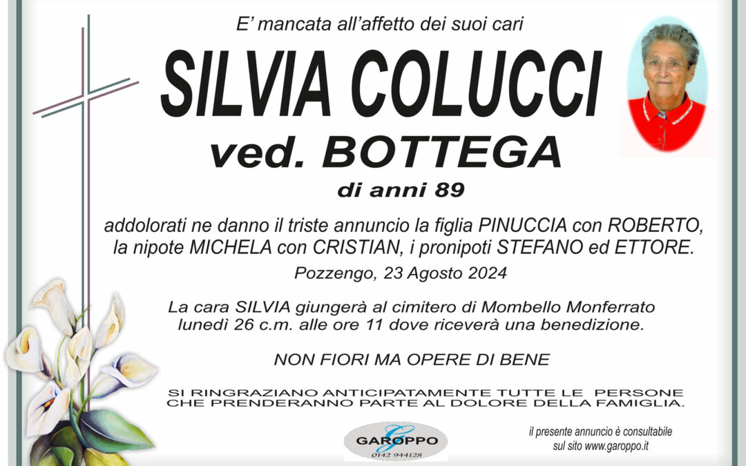 Colucci Silvia ved. Bottega