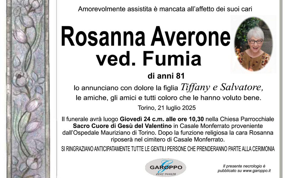 Averone Rosanna ved. Fumia