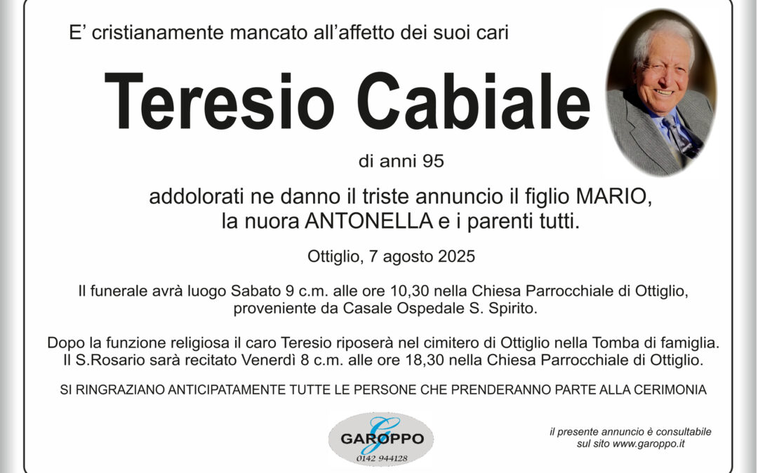 Cabiale Teresio