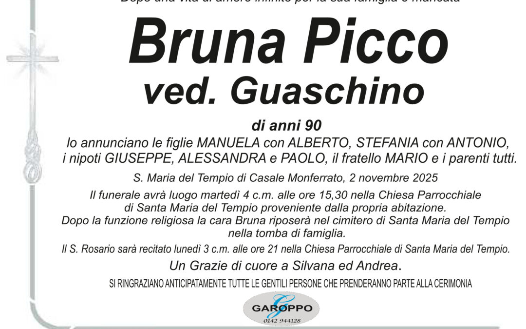 Picco Bruna ved. Guaschino