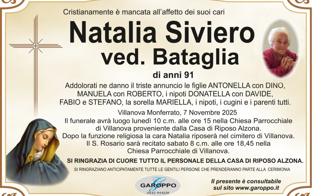Siviero Natalina ved. Bataglia