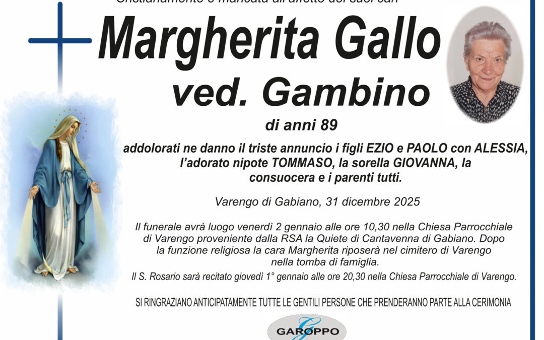 Gallo Margherita ved. Gambino