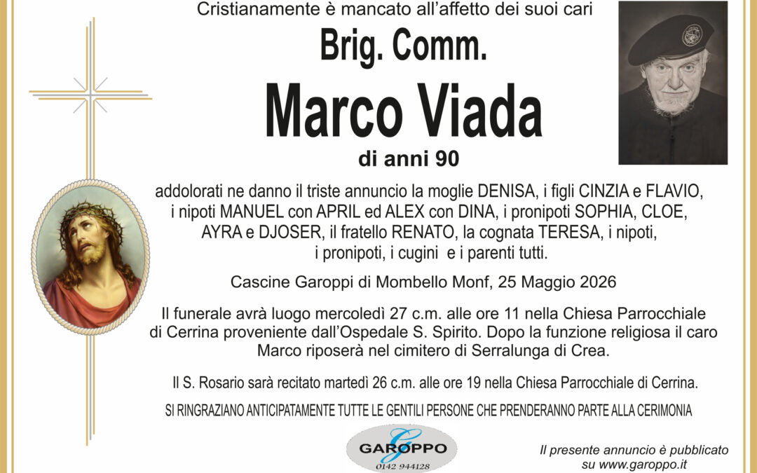 Brigadiere Commendatore Marco Viada