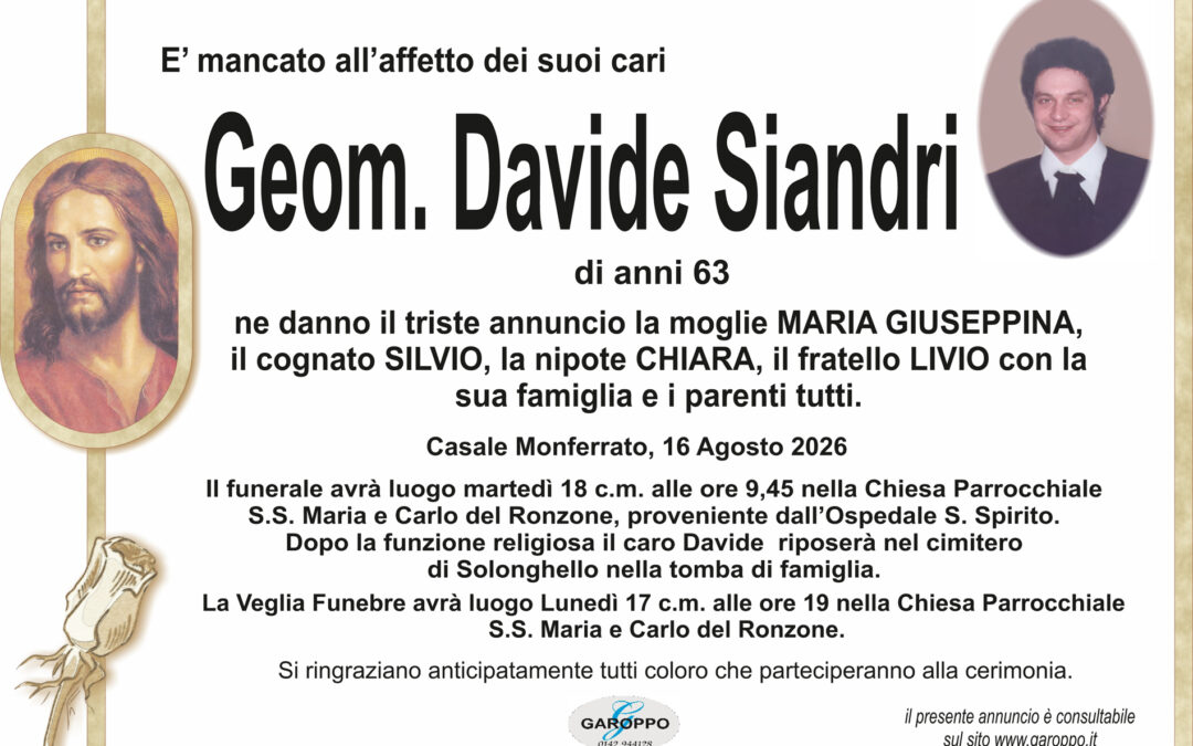Geom. Siandri Davide