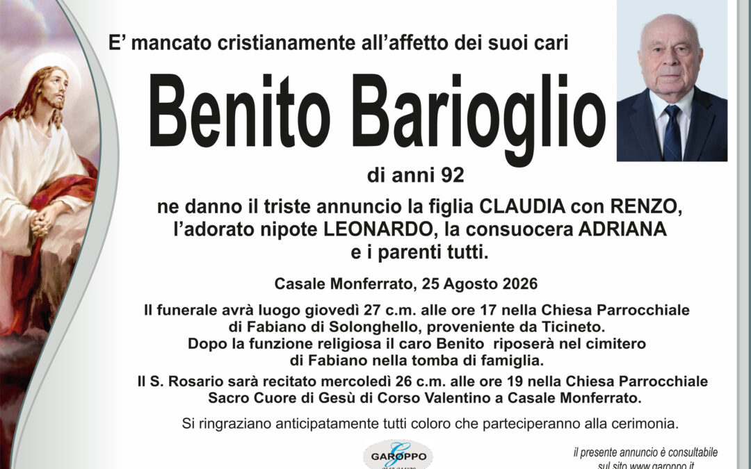 Barioglio Benito
