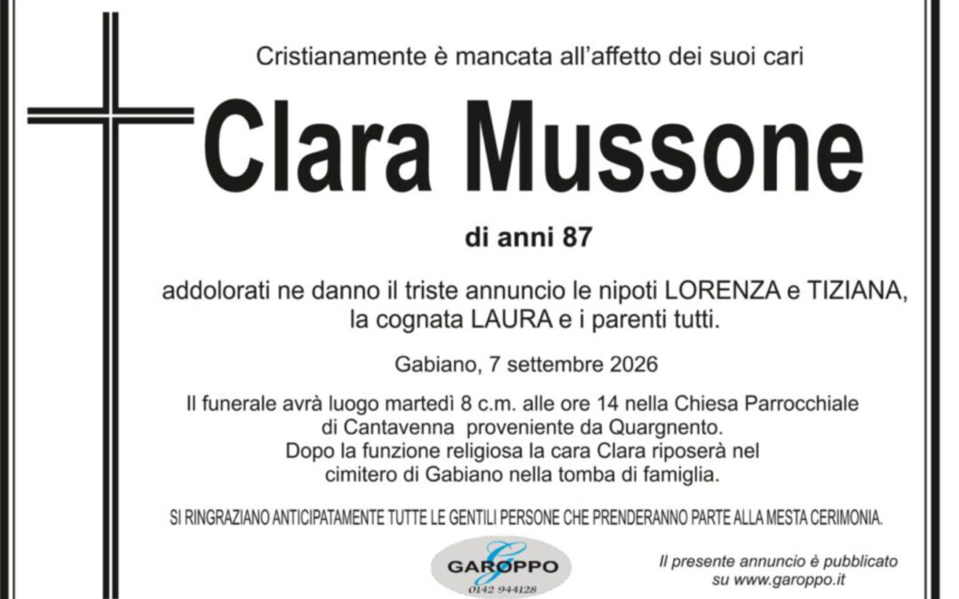 Mussone Clara